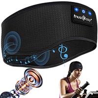 MUSICOZY Sleep Headphones Bluetooth 5.3 Headband Headphones Soft Galaxy Music Headband with HD Stere