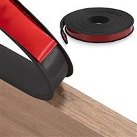 FAKILO U-Shape Flexible Furniture Edge Banding, TPE Self Adhesive Veneer Edging Strip Edge Protector, DIY Furniture Edge Trim for Table Cabinets Chairs Shelves Restoration