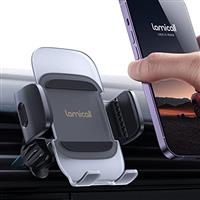 Lamicall Air Vent Mobile Phone Holder Vent with Metal Hook in Car [Translucent Design] Universal for iPhone 14 13 12 11 Pro Max Plus Mini, Samsung S23, 4-7 Cellphone