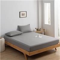 Double Duvet Bedding Cover Set Duvet Cover with 2pcs Pillowcases Soft Microfibre Polyester Duvet Cover Sets Dark Grey