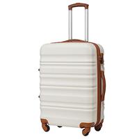 COOLIFE Suitcase Trolley Carry On Hand Cabin Luggage Hard Shell Travel Bag Lightweight with TSA Lock and Durable 4 Spinner Wheels