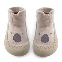 Toddler Sock Shoes Cute Baby First Walking Shoes Soft Sole with Grips for Boys Girls