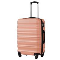 COOLIFE Suitcase Trolley Carry On Hand Cabin Luggage Hard Shell Travel Bag Lightweight with TSA Lock and Durable 4 Spinner Wheels