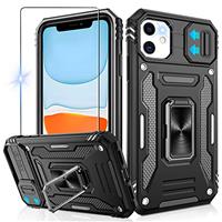 Jshru for iPhone 12/12 Pro Case with Slide Camera Cover [Upg