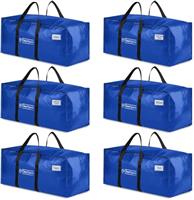 ClearSpace Heavy Duty Moving Boxes or Storage Bags Storage Bins with Lids, Large Moving Bags with Backpack Straps & Handles Moving Supplies for College Dorm or Christmas Decorations, 2 Pack