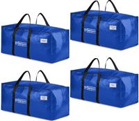 ClearSpace Heavy Duty Moving Boxes or Storage Bags Storage Bins with Lids, Large Moving Bags with Backpack Straps & Handles Moving Supplies for College Dorm or Christmas Decorations, 2 Pack