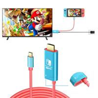 JINGDU USB C to HDMI Cable Compatible with Nintendo Switch NS/OLED Console, Portable Switch HDMI Cable Adapter, 2m
