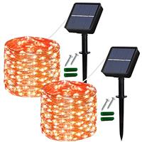 Lezonic Solar Garden Lights Outdoor, 3Pack Each 120 LED Solar Fairy Lights Waterproof, 8 Mode Outdoor/Indoor Garden Lights Copper Wire Lighting for Wedding, Patio, Yard, Tree, Christmas (Cold White)