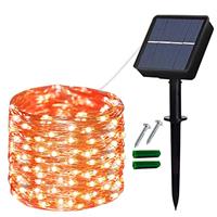 Lezonic Solar Garden Lights Outdoor, 3Pack Each 120 LED Solar Fairy Lights Waterproof, 8 Mode Outdoor/Indoor Garden Lights Copper Wire Lighting for Wedding, Patio, Yard, Tree, Christmas (Cold White)