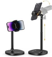 ULANZI Mobile Phone Stand for Desk Angle Height Adjustable Phone Holder for filming Mobile Phone Accessories for iPhone 15 14 13 12 11 Pro XS XR Max, Samsung Galaxy S23 S22 S21 Huawei All Smartphones