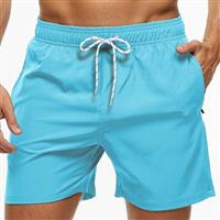 Huayuzh Mens Swimming Shorts Trunks Men Quick Dry Breathable Beach Surfing Swim Shorts with Zipper Pockets Mesh Lining