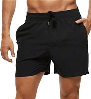 Huayuzh Mens Swimming Shorts Trunks Men Quick Dry Breathable Beach Surfing Swim Shorts with Zipper Pockets Mesh Lining