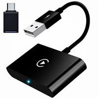 UWECAN CarPlay Wireless Adapter for iPhone, Wireless CarPlay Adapter UK for Factory Wired CarPlay Cars, Converts Wired CarPlay to Wireless, Fit for Cars from 2017-2025 & iPhone iOS 11+