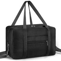 CNMTCCO for Ryanair Cabin Bag 40x20x25 Underseat Small Carry on Hand Luggage Holdall Travel Bag with Shoulder Strap Foldable Men and Women (Grey)