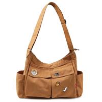 Captain Blues Canvas Hobo Crossbody Bag for Women & Men - Large Capacity Versatile Crossbody Tote Bag with Multiple Pockets, Adjustable Strap for Work, School, Travel, and Day Out