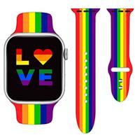 Watch Band Compatible with Apple Watch 38mm 40mm 41mm 42mm 44mm 45mm for Women Men Sport Silicone Wristbands Strap for IWatch Series 7 6 5 4 3 2 1