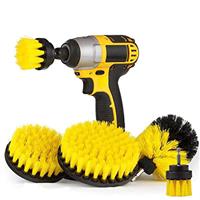 5 Pack Drill Brush Attachment Set, 1/4in Power Scrubber Cleaning Brushes for Tubs, Bathroom, Tile, Grout, Carpet, Car Wheels, Kitchen etc Surface Clean