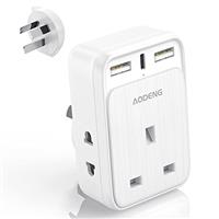 UK to Australia Plug Adapter, 6 IN 1 Australian Travel Adapter with 2 USB Ports and 1 Type C Fast Charger(5V/3.4A) and 2 Shaver Plug Adaptor UK to Australian New Zealand Fiji Argentina more (Type I)