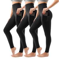 SINOPHANT High Waisted Leggings with Pockets for Women, Buttery Soft Elastic Opaque Tummy Control Stretchy Yoga Pants Trousers