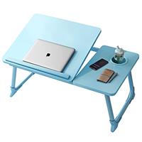 HOFLERA Laptop Desk, Laptop Bed Table with Foldable Legs & Cup Slot, Reading Holder Notebook Stand Breakfast Bed Tray Book Holder for Sofa, Bed, Terrace, Balcony
