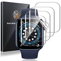 LK 6 Pack for Apple Watch Series 9 8 7 45mm/Series 6 5 4 SE 44mm Screen Protector, Apple Watch Scree
