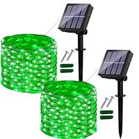 Solar Lights Outdoor Garden, 3 Pack 46Ft 120LED Solar Garden Lights Waterproof, 8 Modes Copper Wire Decorative Solar String Lights for Garden, Patio, Yard,Party, Wedding(Cold White)