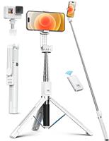 ANXRE Selfie Stick with Improved Tripod - 50'' Extra Long Phone Tripod with Detachable Wireless Remo