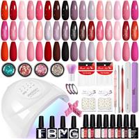 Phoenixy Gel Nail Kit, Gel Nail Polish Set with Lamp Starter Kit Manicure Set Gifts for Women