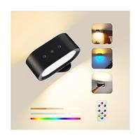 Wall Lights Indoor, Wall Lamp with Remote Control 7 RGB Ambi
