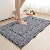 DEXI Bath Mat, Absorbent Bathroom Mats with Non Slip Backing, Machine Washable Rug for Shower Floor