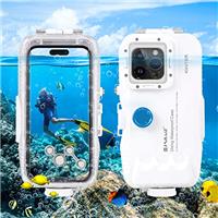 Underwater Waterproof Diving Case for iPhone 15 Plus/14 Plus