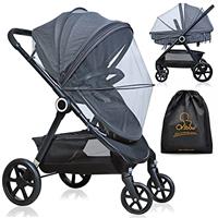 Orzbow Universal Mosquito Net for Pushchair, Pram, Buggy, Carrycot and Travel Cot | Washable and Durable Fine Mesh Insect Protection Netting