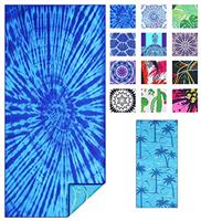 Haleey Microfibre Sand Free Beach Towel Fast Dry Super Absorbent Oversized Extra Large Thin Lightweight Towels Travel Pool Swimming Bath Camping Yoga Girls Women Mens Adults