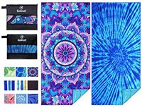Haleey Microfibre Sand Free Beach Towel Fast Dry Super Absorbent Oversized Extra Large Thin Lightweight Towels Travel Pool Swimming Bath Camping Yoga Girls Women Mens Adults