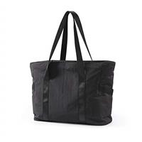 BAGSAMRT Tote Bag for Women with Zipper, Work Handbags & Shoulder Bags with Yoga Mat Buckle for Travel, Beach, Gym, Work, School