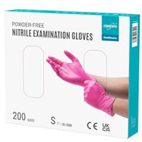 EUROPAPA Disposable Nitrile Gloves Powder-Free Examination Gloves EN455 EN374 Latex-Free Disposable Gloves in Sizes S, M, L & XL Pack of 200