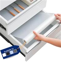 Linda's Essentials Kitchen Drawer Liners Cupboard Liners Kitchen Non Slip Shelf Mat & Fridge Liners that Protects Against Spills - Multi-Use Shelf Liners for Kitchen Cabinets
