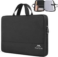 MATEIN Laptop Bag 15.6 Inch, TSA Laptop Case 15 for Men, Water Resistant Laptop Sleeve Mens Laptop Bag with Pockets and Compartments Compatible with Acer HP Notebook, Gift for Women Man, Black.