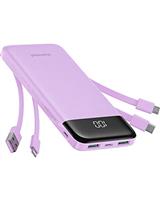 Charmast 10400mAh Power Bank Portable Charger USB C In/Output 5V 3A Battery Pack with LED Display Type C Power Pack Compatible with iPhone 15 14 13 12 11 Samsung S22 S21 Google iPad etc.