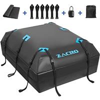 Zacro Car Roof Bag 425 Litres 15 Cubic Feet Cargo Bag, Foldable and Waterproof Car Top Carrier, Straps for Any Car with Roof Rack or No Rails
