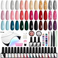 VANREESA Gel Nail Polish Set with Lamp Starter Kit