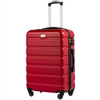COOLIFE Suitcase Trolley Carry On Hand Cabin Luggage Hard Shell Travel Bag Lightweight with TSA Lock and Durable 4 Spinner Wheels