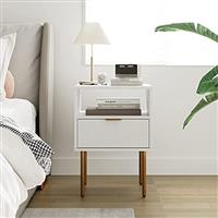 HEYZOEY Bedside Table, End Table Small Bedside Tables Side Table with Drawer Striped Side to the sofa