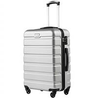 COOLIFE Suitcase Trolley Carry On Hand Cabin Luggage Hard Shell Travel Bag Lightweight with TSA Lock