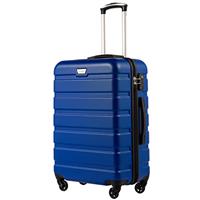 COOLIFE Suitcase Trolley Carry On Hand Cabin Luggage Hard Shell Travel Bag Lightweight with TSA Lock and Durable 4 Spinner Wheels