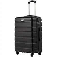 COOLIFE Suitcase Trolley Carry On Hand Cabin Luggage Hard Shell Travel Bag Lightweight with TSA Lock and Durable 4 Spinner Wheels