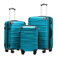 COOLIFE Hard Shell Suitcase with TSA Lock and 4 Spinner Wheels Lightweight Durable