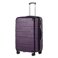COOLIFE Hard Shell Suitcase with TSA Lock and 4 Spinner Wheels Lightweight Durable