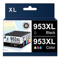 DOUBLE D 953 XL 953XL Ink Cartridges Multipack for HP 953XL Ink Cartridges,Not Affected by Upgrade, Work for HP Officejet Pro 7720 7730 7740 8210 8710 8720 8725 8730 8740 Printer