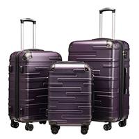 COOLIFE Hard Shell Suitcase with TSA Lock and 4 Spinner Wheels Lightweight Durable